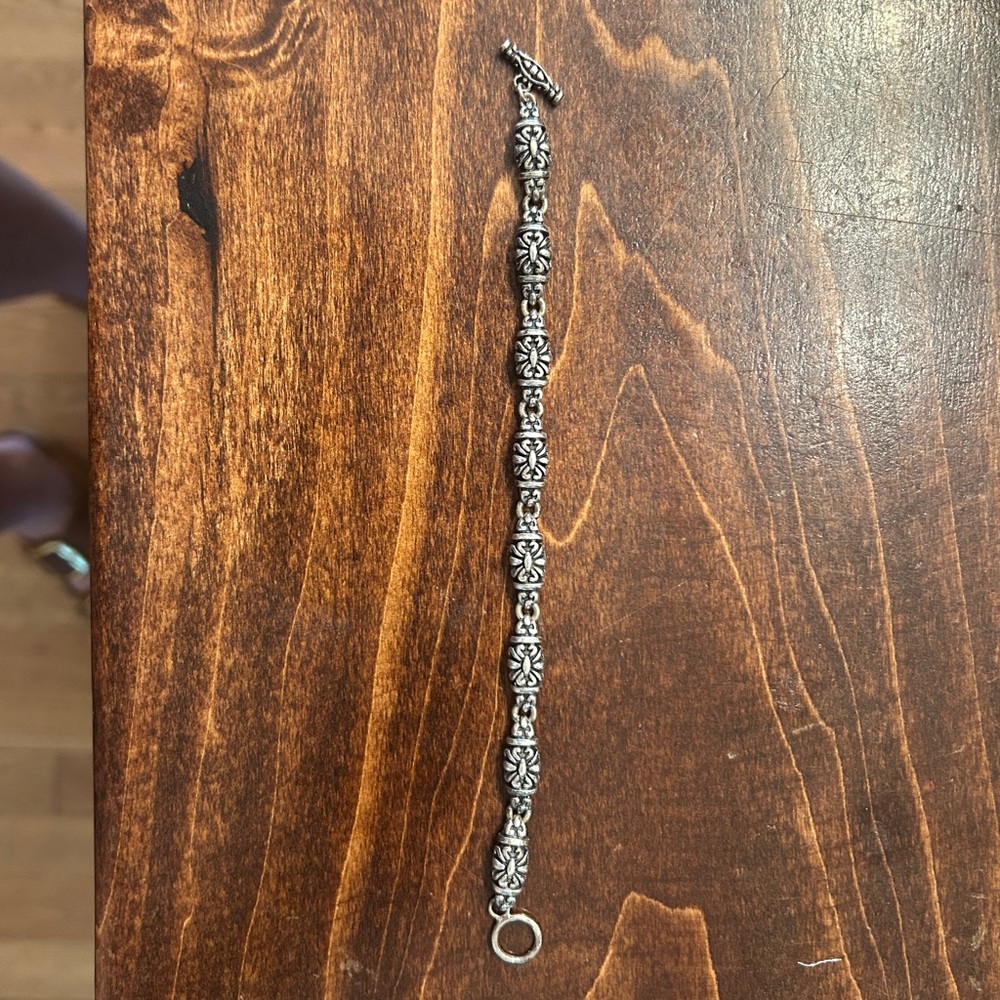 Floral Sterling-Silver Bracelet